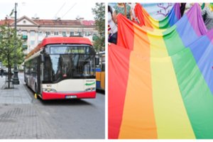 Prieš homoseksualų eitynes vilnietę pribloškė skelbimas troleibuse: „Gėda pasakyti“