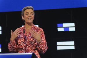 Margrethe Vestager: technologijų milžinams su rinkos galia turi ateiti ir atsakomybė