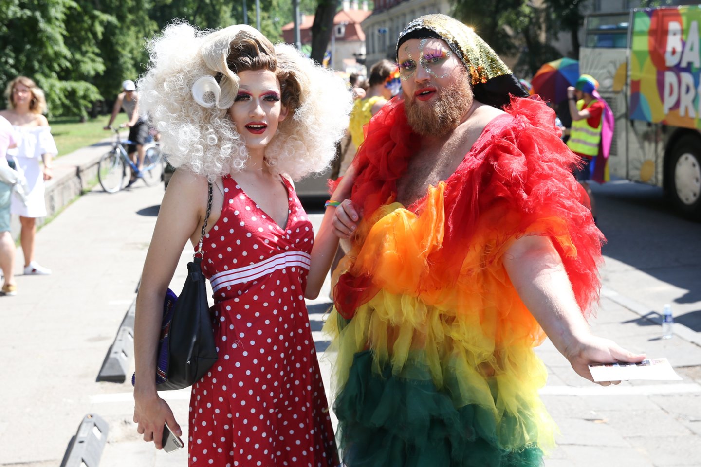 Sostinė ruošiasi LGBT eitynėms.<br> R. Danisevičiaus nuotr.