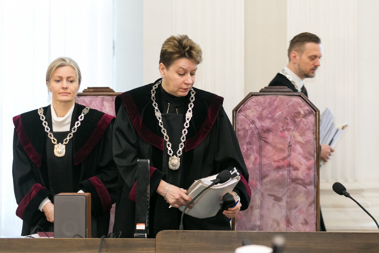 Paskutiniai vasaros teismo posėdžiai atidėti dėl teisėjos N.Žimkienės ligos.<br>T.Bauro nuotr.