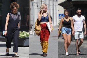 Vilniaus gatvės stilius: dominuoja trumpi šortai ir išsitaršę plaukai