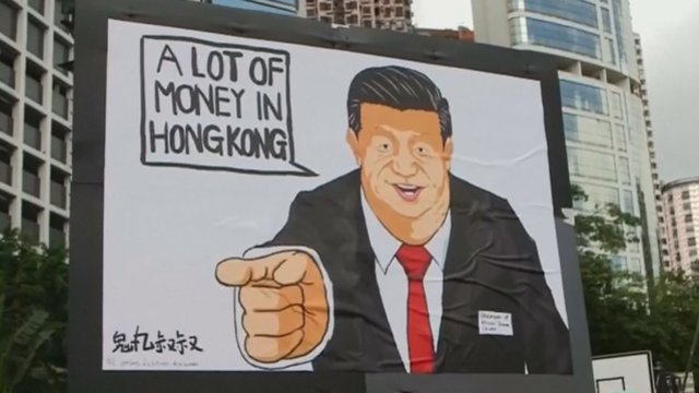 Į masinį protestą Honkonge susirinko milijonas žmonių