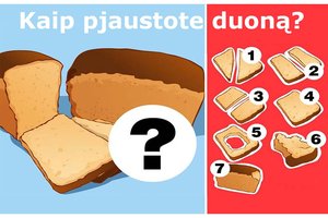 Kaip pjaustote duoną? Tai ne atsitiktinis bruožas