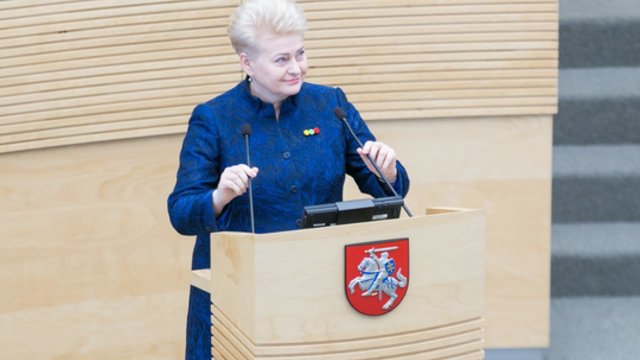 Ko paskutiniame pranešime nepasakė Dalia Grybauskaitė?