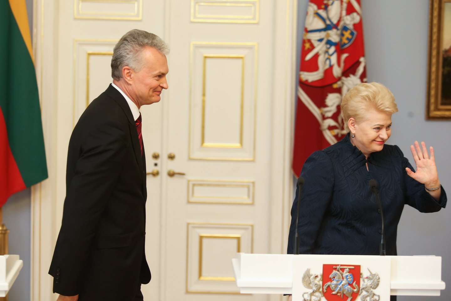 Dalia Grybauskaitė ir Gitanas Nausėda.<br>R.Danisevičiaus nuotr.