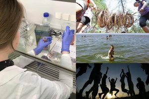 Pasižvalgėme po vaikų stovyklas: mokiniai ir kraują tiria, ir karjerą puoselėja