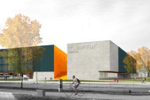 Naujai mokyklai Vilniuje – itin modernūs ir ryškūs architektų pasiūlymai 