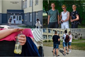 Egzaminą laikę abiturientai skundėsi nepakeliamu karščiu: vienas patalpas paliko jau po 15 minučių