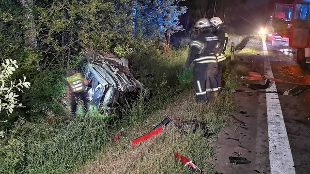 Vilniaus r. – tragiška kaktomuša: įvykio vietoje žuvo automobilio vairuotojas