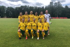 Lietuvos moterų futbolo rinktinė šventė pergalę Baltijos taurės turnyro pirmosiose rungtynėse