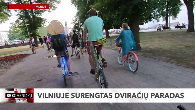 Pamatykite: Vilniuje surengtas dviračių paradas