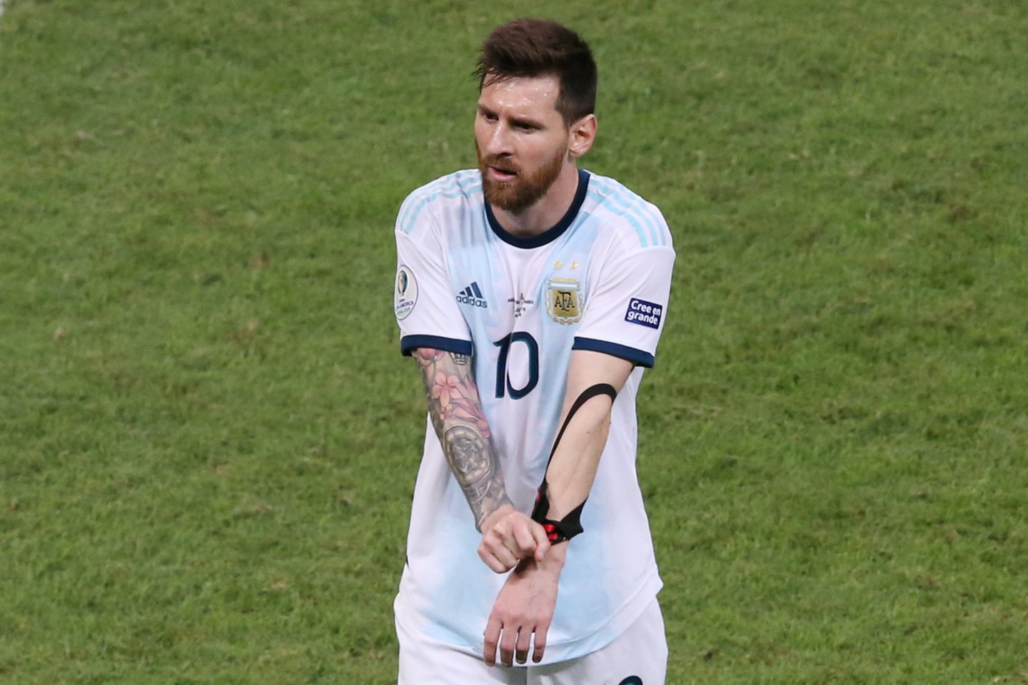  Lionelis Messi su Argentina pralaimėjo Kolumbijai<br> Scanpix.com nuotr.