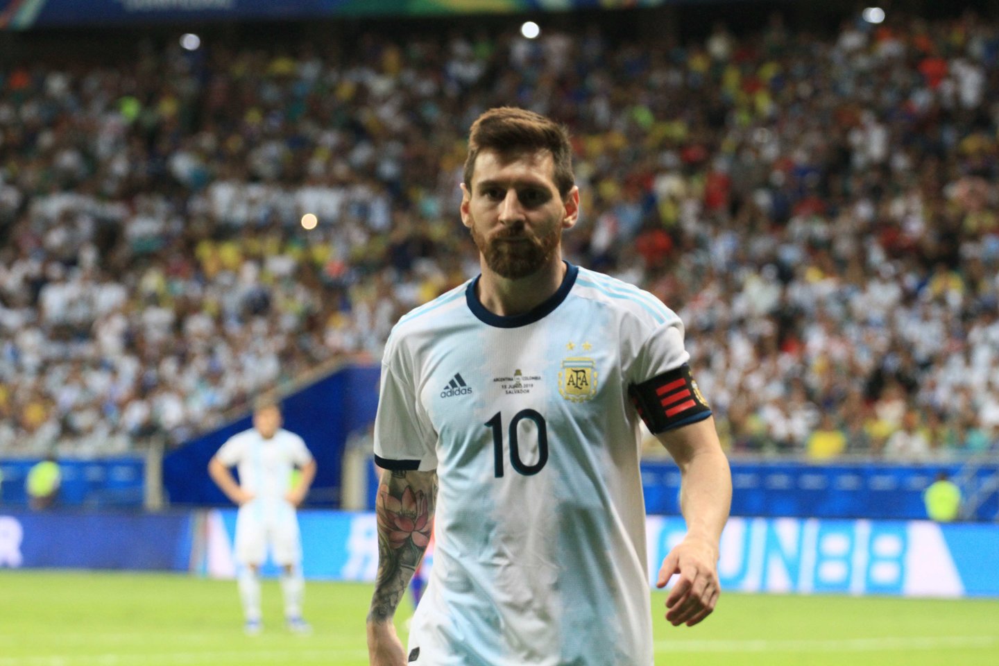  Lionelis Messi su Argentina pralaimėjo Kolumbijai<br> Scanpix.com nuotr.