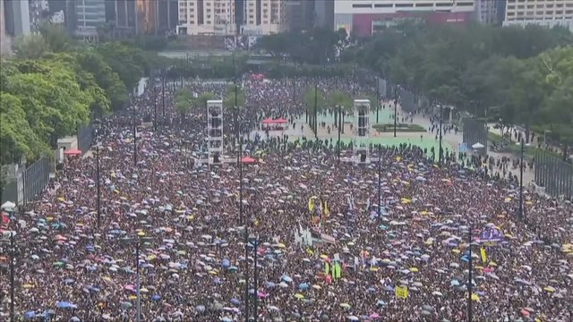 Honkonge kilo masinis protestas dėl ekstradicijos įstatymo