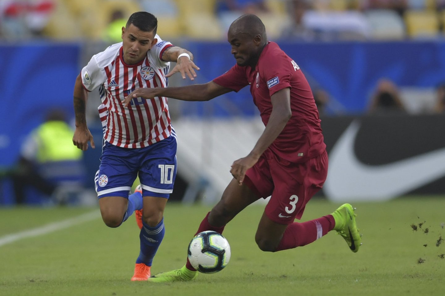  Paragvajus ir Kataras sužaidė lygiosiomis.<br> AFP/Reuters/Scanpix nuotr