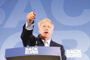 B. Johnsonas nedalyvavo premjero posto siekiančių pretendentų pirmuose debatuose