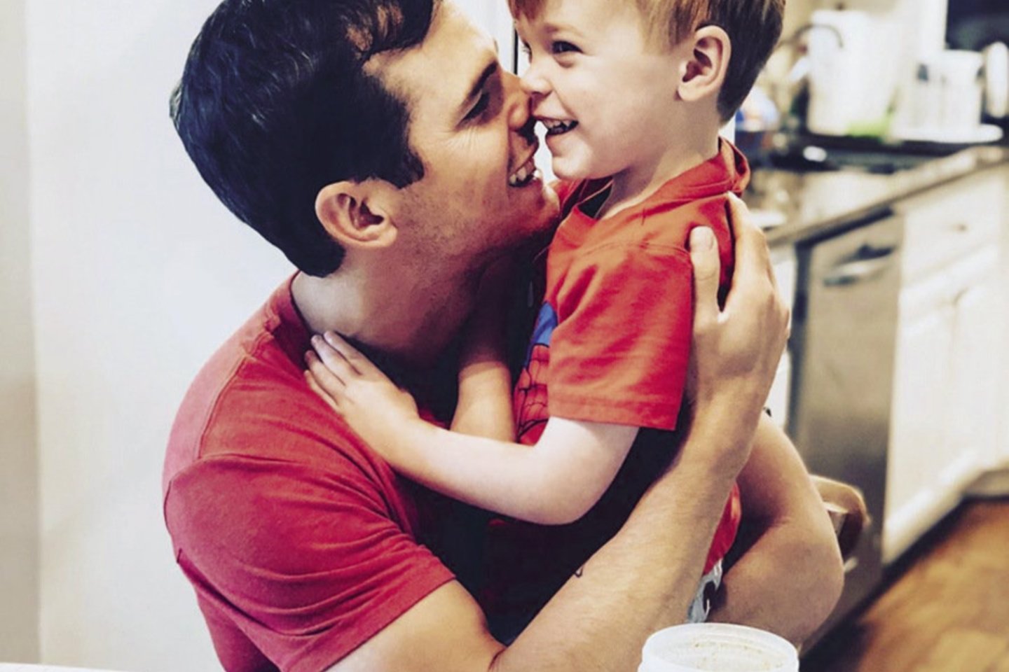 Grangeris Smithas su sūnumi.<br>Instagram nuotr.