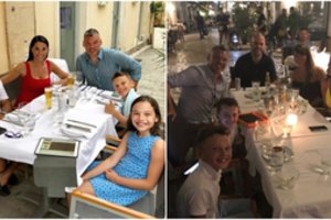 Š. Jasikevičius toliau atostogauja su šeima – Graikijoje susitiko su N. Calathesu