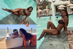 Per atostogas Indrė Burlinskaitė su sužadėtiniu demonstravo tobulą kūną ir atšventė svarbią progą