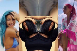 Ryškias plaukų spalvas išbandžiusi Karolina Meschino grįžo prie natūralios