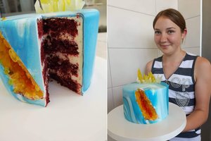 Druskininkų tortų turnyras: tortas „Raudonasis aksomas“