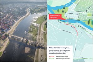 Kauno vairuotojų laukia rimtas iššūkis: 4 savaitėms uždaromas Aleksoto tiltas