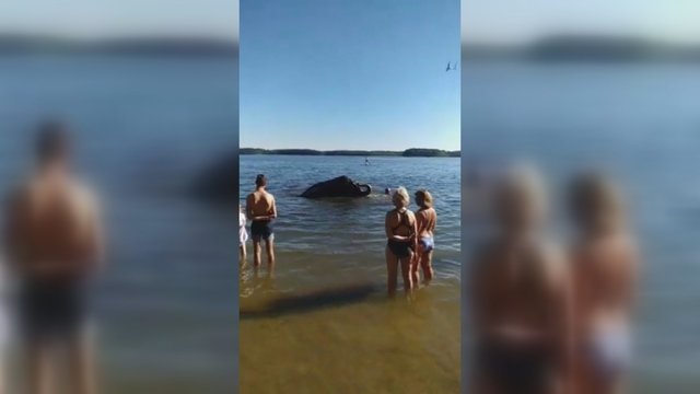 Visagine poilsiautojus iš vėžių išmušė vaizdas ežere – nedrįso maudytis