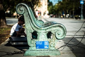 Vilniuje prakalbo Vytauto Kernagio suoliukas