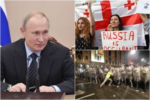 V. Putinas uždraudė Rusijos oro linijų skrydžius į Gruziją