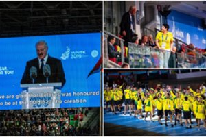A. Lukašenka atidarė Europos žaidynes – nostalgija LDK ir D. Medvedevo vizitas