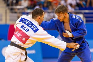 Dziudo kovotojas Andrejus Klokovas pralaimėjo pirmąją kovą