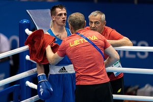 Nedaug trūko: Europos žaidynės boksininkui E. Skurdeliui baigėsi aštuntfinalyje