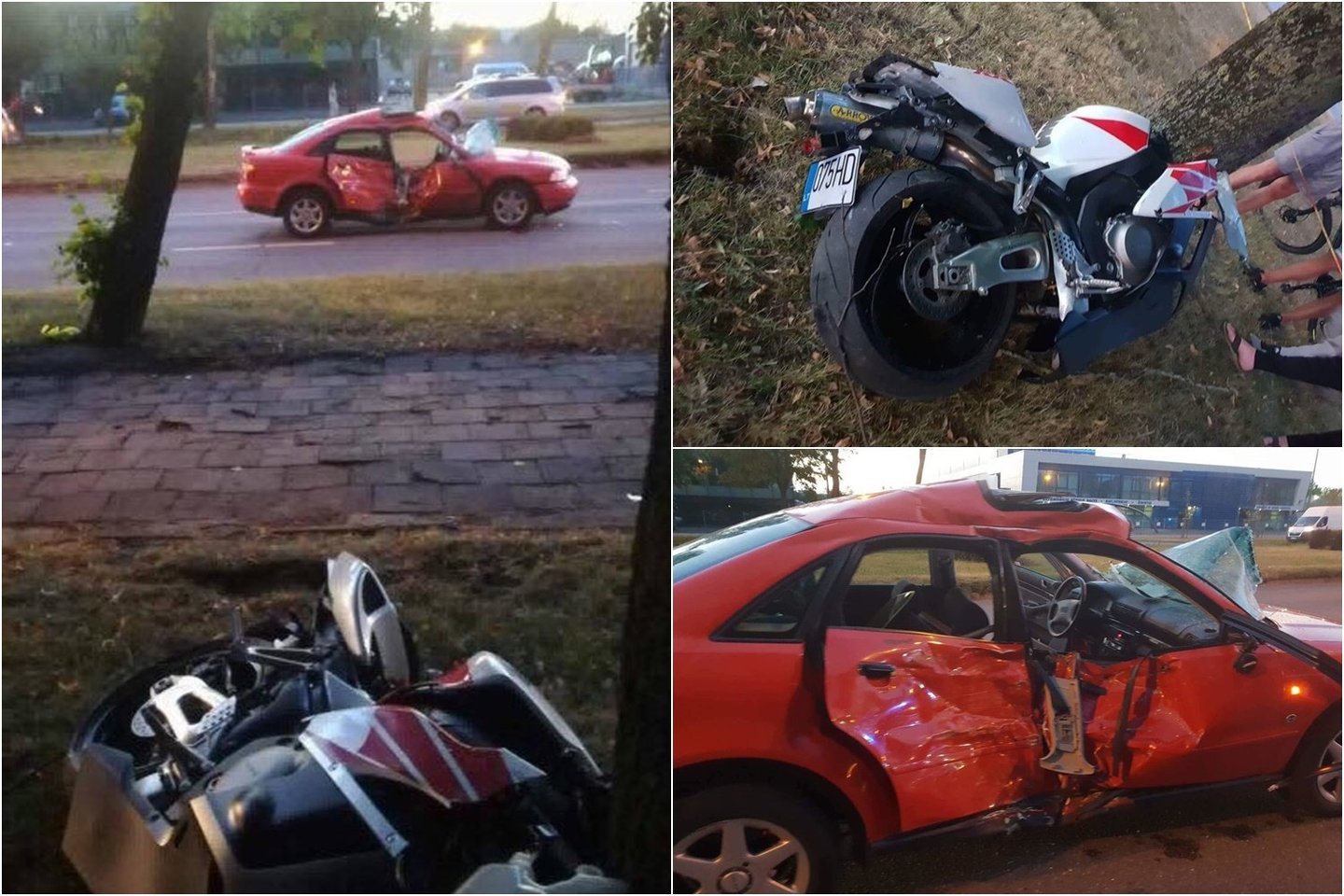 Nutrauktas prieš metus įvykusios mirtinos avarijos tyrimas: motociklininkas skriejo per greitai.<br> Reidas TV nuotr.