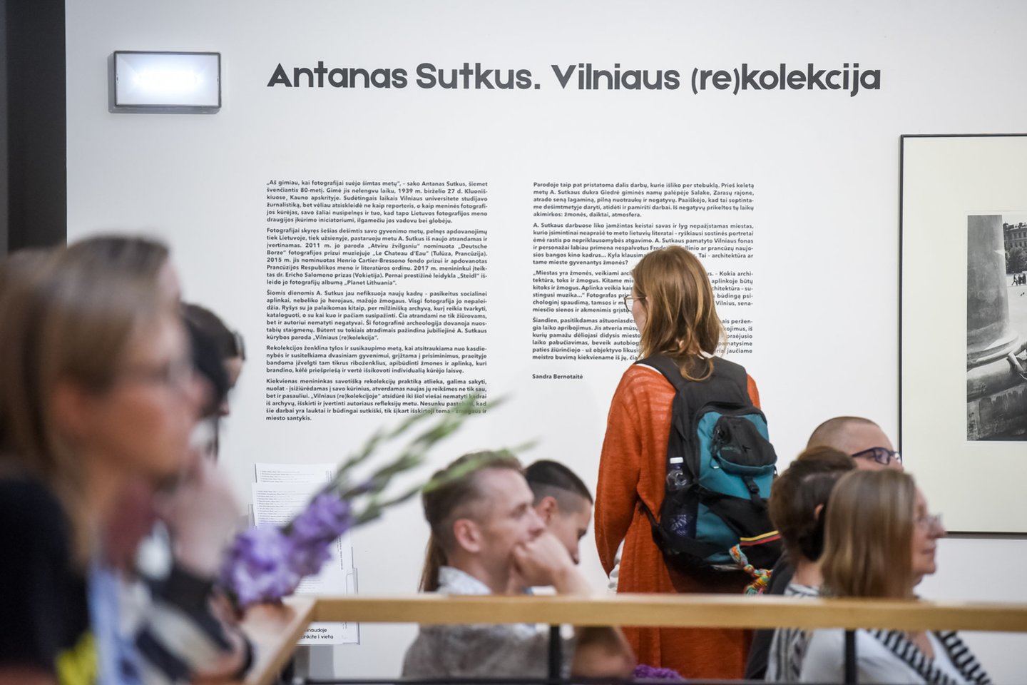  Jubiliejinės Antano Sutkaus parodos atidarymas ir gimtadienio iškilmės Nacionalinėje bibliotekoje.<br> D.Umbraso nuotr.