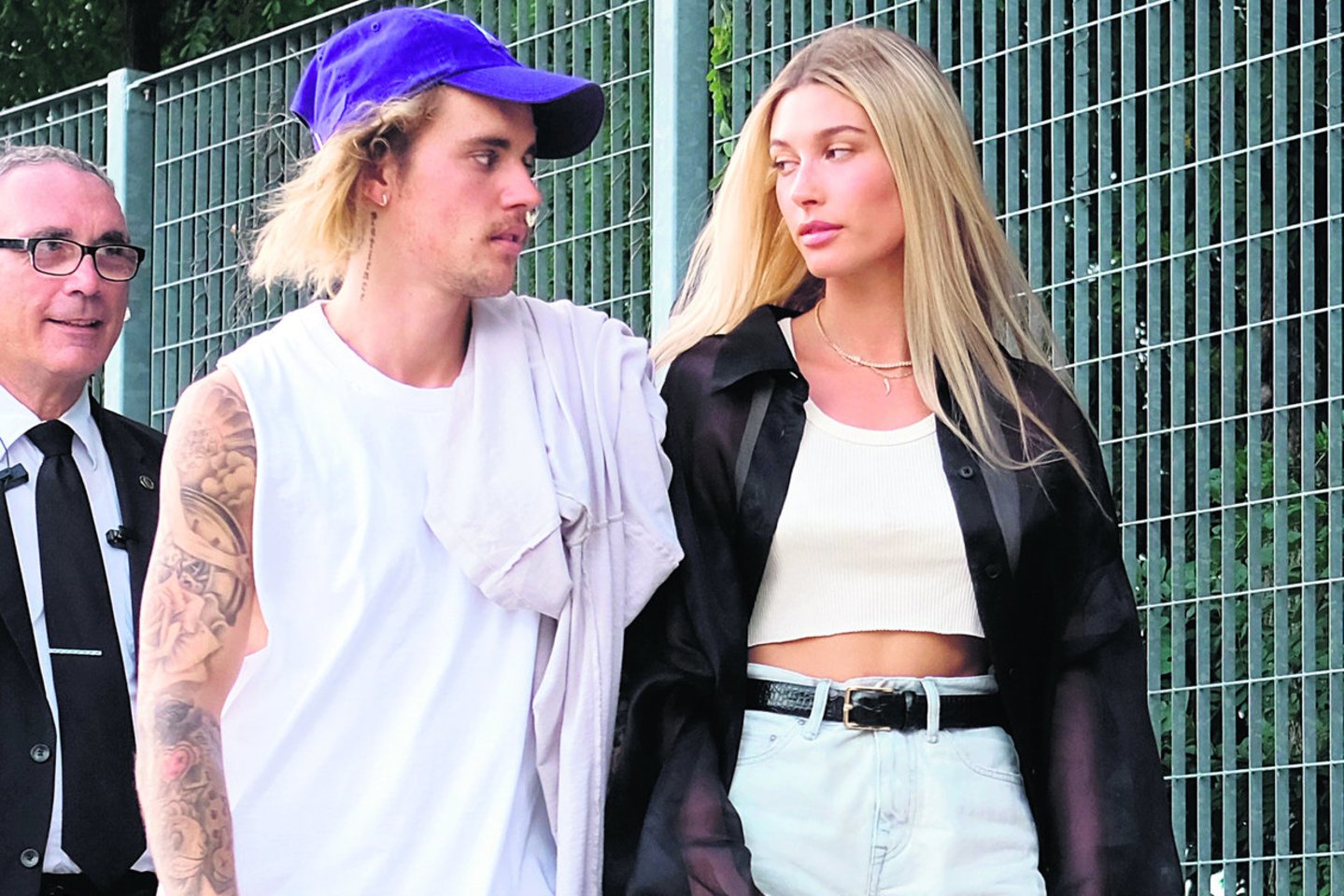 Dainininkas J.Bieberis neleido žmonai Hailey panaudoti pavardės verslui plėtoti.<br>AFP / „Scanpix“ nuotr.