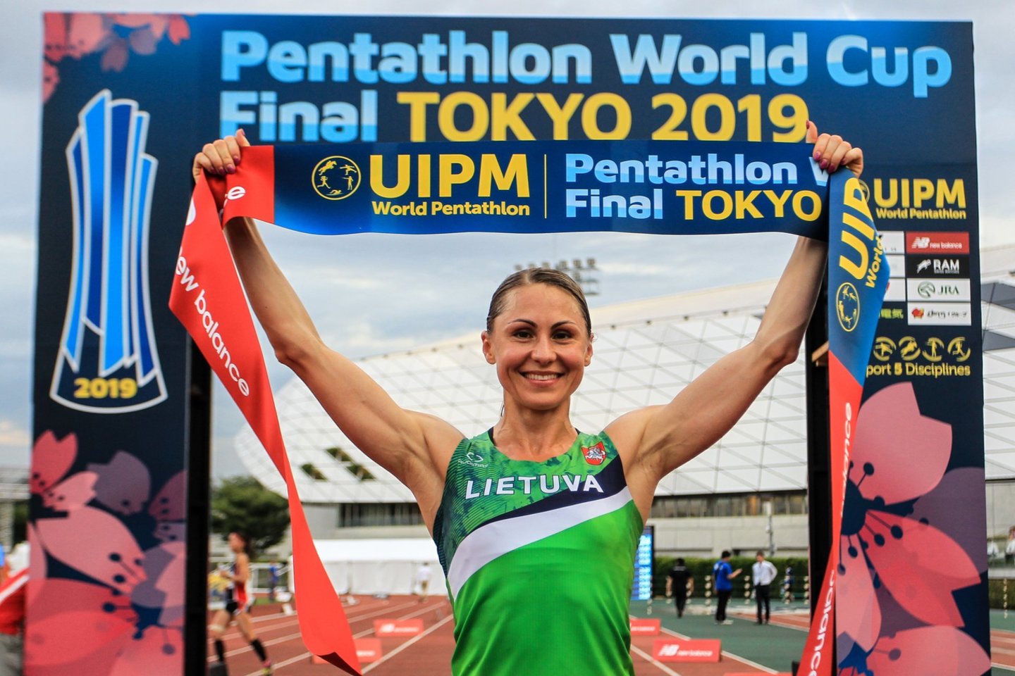 Laura Asadauskaitė-Zadneprovskienė iškovojo pasaulio taurę ir kelialapį į 2020-ųjų olimpiadą.<br> UIPM nuotr.