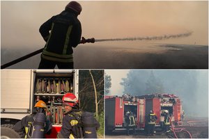 Šilutės rajone – 10 metų neregėtas gaisras: ugniagesiai nusiteikę dirbti per naktį, prisijungė ir latviai