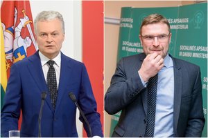 Iš G. Nausėdos lūpų – kritika socialinės apsaugos ir darbo ministrui L. Kukuraičiui