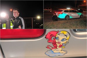 Nelaiminga meilės istorija: jaunas vairuotojas gėrė, vairavo ir įkliuvęs pripūtė promilę