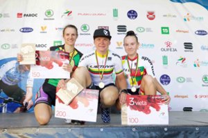 Dviračių čempionato asmeninių lenktynių titulais Šilalėje džiaugėsi Katažina Sosna ir Gediminas Bagdonas