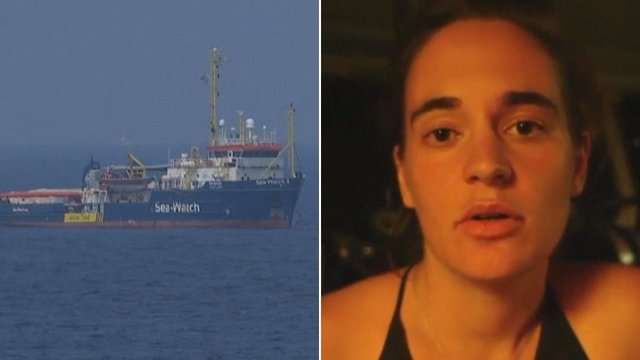 Skandalas Italijoje: 42 gyvybes išgelbėjusiai kapitonei gresia 10 metų kalėjimo