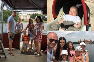 Kristupas Krivickas parodė neseniai gimusį penktą vaikelį: šeima pramogavo Trakuose