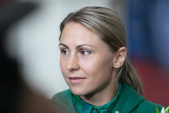 Laura Asadauskaitė-Zadeprovskienė namo grįžo su pasaulio taure.<br> M.Ambrazo nuotr.