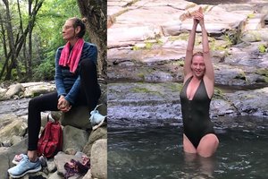 49-erių Uma Thurman nesigėdija savo kūno: įsiamžino vilkinti maudymosi kostiumėlį