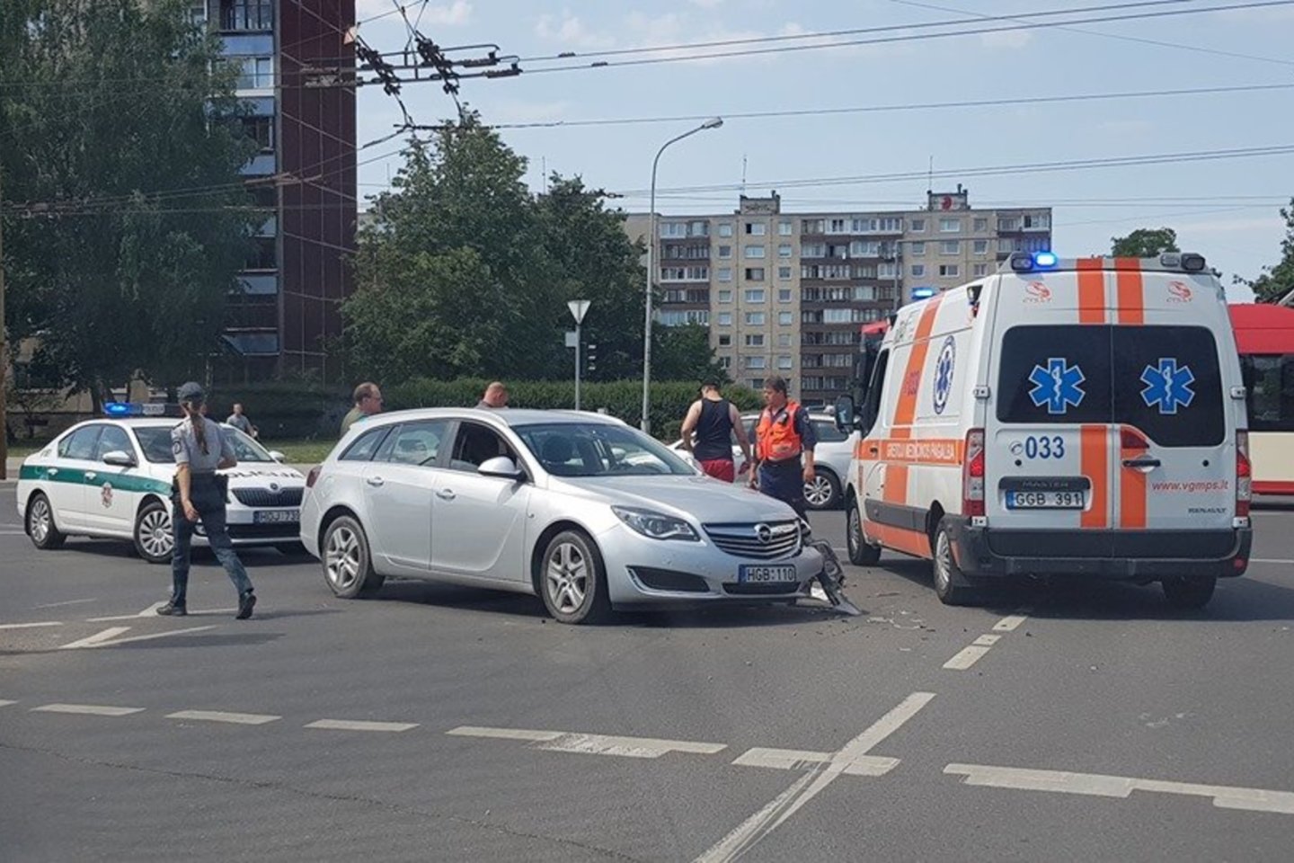 Per avariją Vilniuje nukentėjo moteris.
