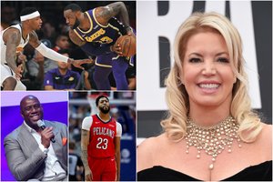 Už atgimstančios NBA legendos – tvirta „Lakers“ vadžias suėmusios moters ranka