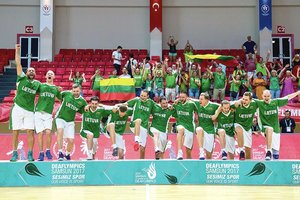  Lietuvos krepšininkai pasaulio kurčiųjų čempionate iškovojo trečiąją pergalę