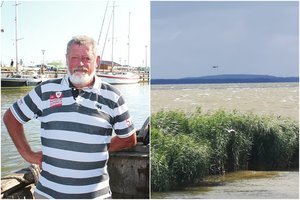 Skaudi žinia artimiesiems: Kuršių mariose dingusio kapitono paieška nutraukiama