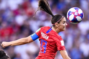 JAV futbolininkės žengė į pasaulio čempionato finalą