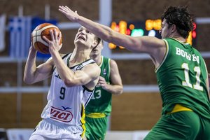 Ketvirtfinalį pasiekusi rinktinė nežinioje – D. Giedraičiui įplyšo čiurnos raiščiai